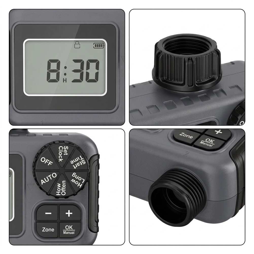 مؤقت ري الحدائق بمخرجين مزدوجي - مراجعة Timer Dual Outlet وسعره
